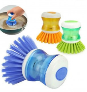 Cleaning Brush, Kitchen Accessories Items, Dish/Washbasin Plastic Cleaning Brush Liquid Soap Dispenser/Dish Cleaning Brush/Sink Brush For Kitchen