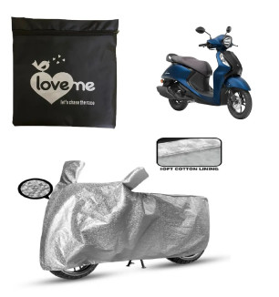 Love Me Bike Cover For Yamaha Fascino(Silver)