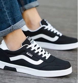 Black Sneakers Shoes For Men And Boys