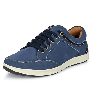 Comfortable Blue Rubber Sneakers For Men