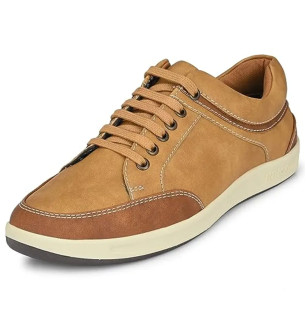 Comfortable Beige Rubber Sneakers For Men