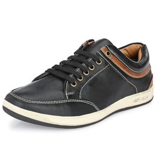 Comfortable Black Rubber Sneakers For Men