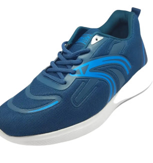 Comfortable Blue Synthetic Sports Shoes For Men