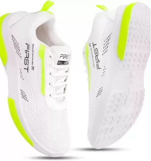 White Mesh Sneakers For Men