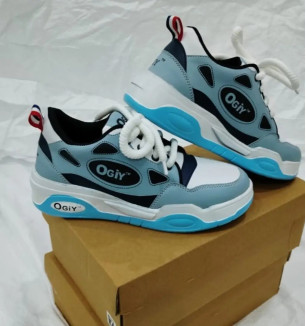 Stylish Blue Synthetic Sneakers For Men