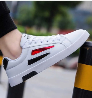 White Canvas Light Weight Casual Shoe