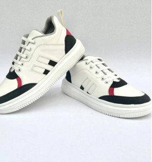 Stylish Canvas Solid Sneakers For Men