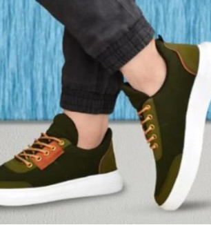 NEW TRENDY OLIVE SNEAKERS