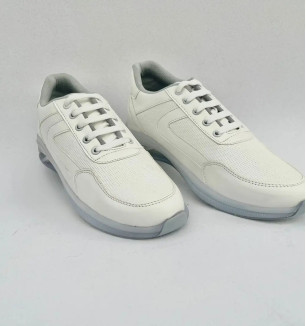 Stylish PU Solid Sneakers For Men