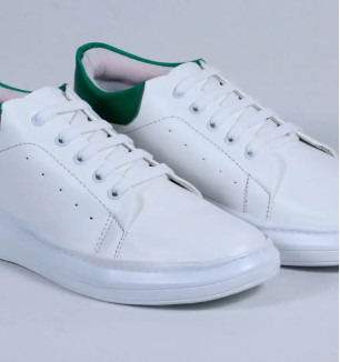 Stylish PU Solid Sneakers For Men