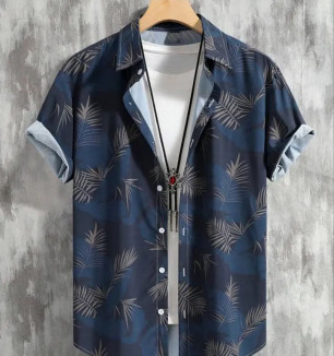 Classic Polyester Spandex Printed Casual Shirts For Men's