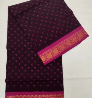 Fancy Cotton Saree Without Blouse Piece For Women