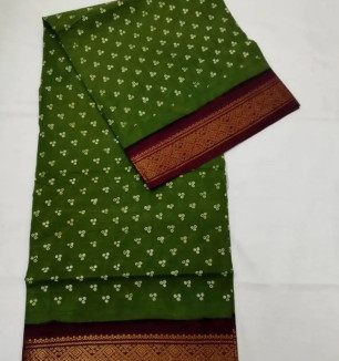 Fancy Cotton Saree Without Blouse Piece For Women