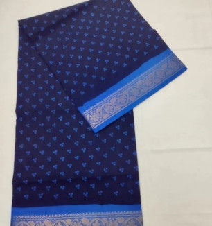 Fancy Cotton Saree Without Blouse Piece For Women