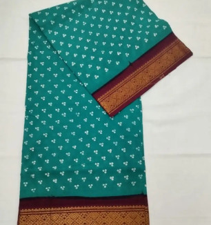 Fancy Cotton Saree Without Blouse Piece For Women