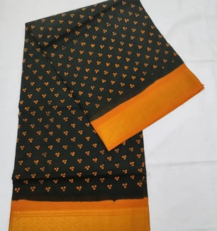 Fancy Cotton Saree Without Blouse Piece For Women