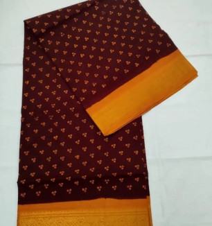 Fancy Cotton Saree Without Blouse Piece For Women