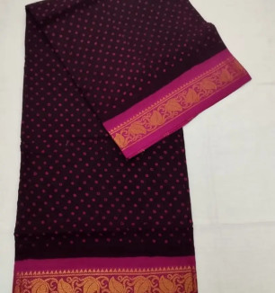 Fancy Cotton Saree Without Blouse Piece For Women