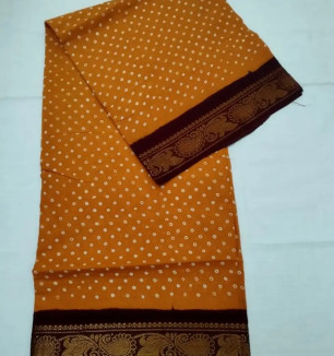 Fancy Cotton Saree Without Blouse Piece For Women