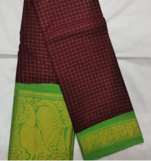 Fancy Cotton Saree Without Blouse Piece For Women