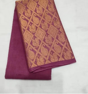 Fancy Cotton Saree Without Blouse Piece For Women