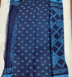 Fancy Cotton Saree Without Blouse Piece For Women