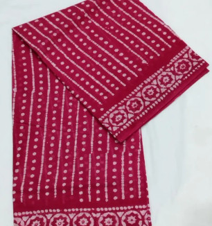 Fancy Cotton Saree Without Blouse Piece For Women