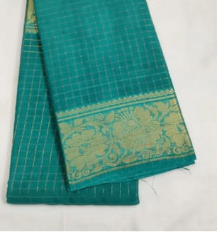 Fancy Cotton Saree Without Blouse Piece For Women