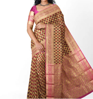 Classic Art Silk Jacquard Saree With Blouse Piece