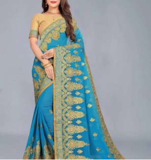 Women Beautiful Georgette Saree