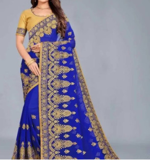 Women Beautiful Georgette Saree