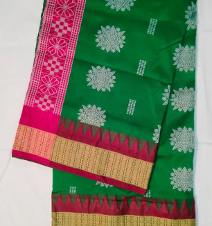 Classic Art Silk Printed Saree With Blouse Piece