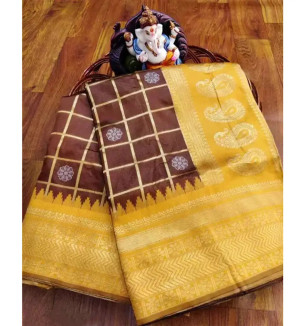 Beautiful Art Silk Saree With Blouse Piece For Women