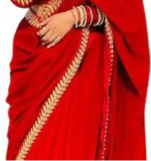 Stylish Fancy Designer Velvet Saree With Blouse Piece For Women