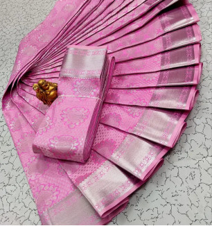 Classic Art Silk Jacquard Saree With Blouse Piece