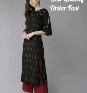 Stylish Rayon Kurta Bottom Set For Women