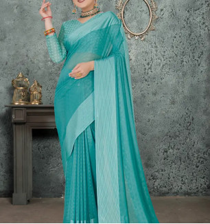 Best One Fabrics Of Simmer Chiffon Saree