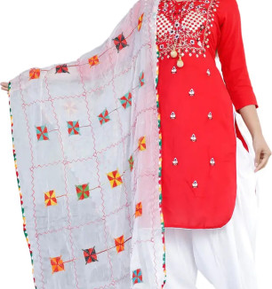 Classic Rayon Embroidered Kurta, Bottom And Dupatta Set For Women