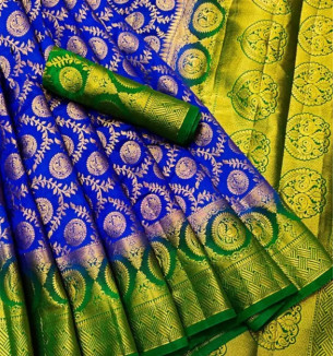 Classic Art Silk Saree With Blouse Piece For Women