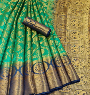 Classic Art Silk Saree With Blouse Piece For Women