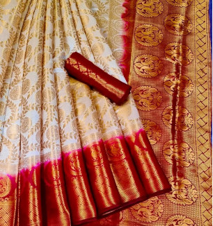 Classic Art Silk Saree With Blouse Piece For Women