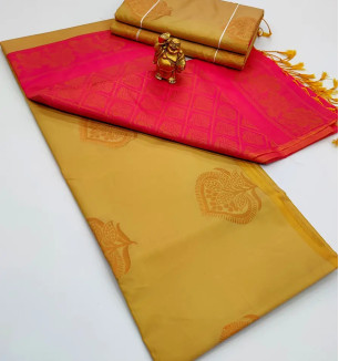 Classic Art Silk Saree With Blouse Piece