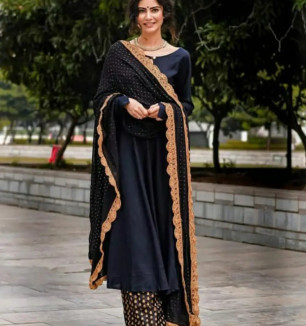 Fabulous Rayon Self Design Kurta With Palazzo And Dupatta Set For Women