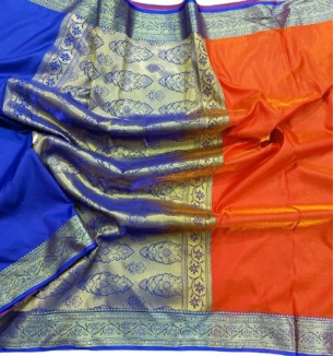 Trendy Satin Saree With Blouse Piece For Women