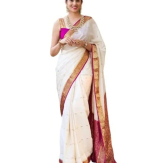 Smooth Silk Saree| Indian Ethnic Wear | Traditional Women's Sari