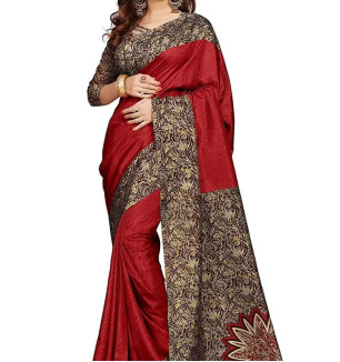 SGM Multicolor Cotton Silk Silk Designer Saree With A Zari Border