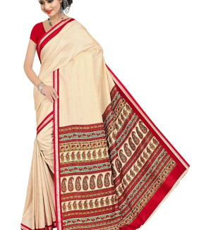 SGM Multicolor Cotton Silk Silk Designer Saree With A Zari Border